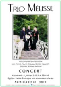 photo CONCERT du TRIO MÉLISSE au Vanneau-Irleau