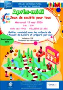 Après-midi jeux de société pour tous