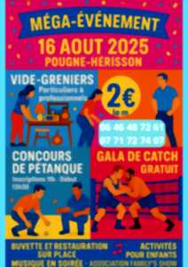 photo Méga évènement : vide-greniers, concours de pétanque, gala de catch et animation musicale