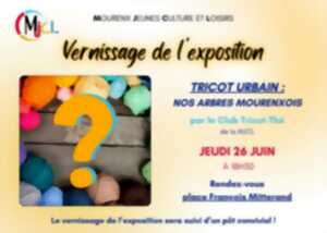 photo Vernissage exposition : Tricots urbains nos arbres mourenxois