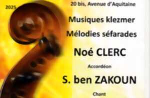 photo Noé CLERC à l'accordéon et Suzanne ben ZAKOUN piano et chant