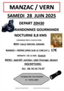 photo randonnée gourmande nocturne  - Manzac sur Vern - 28.06.2025