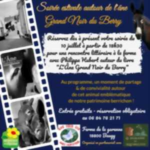 photo Soirée estivale à la ferme autour de l'Âne Grand Noir du Berry