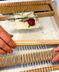 photo Lulu la coussacoise : Atelier tissage floral