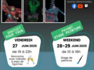 photo Stage de peinture sur figurines
