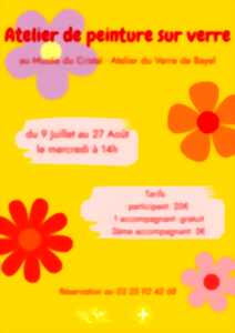 photo Atelier peinture sur verre - Fleur d'été