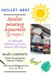 photo Atelier Peinture Aquarelle avec Mirella