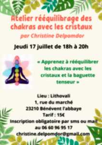 photo Atelier Rééquilibrage des Chakras avec les Cristaux
