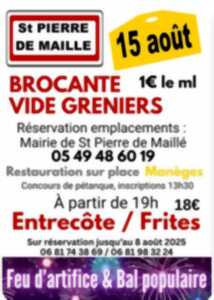 photo BROCANTE DU 15 AOÛT A SAINT PIERRE DE MAILLÉ