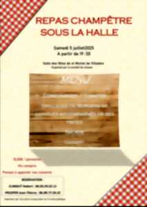 photo Repas champetre sous la halle - Saint Michel de Villadeix - 05.07.2025