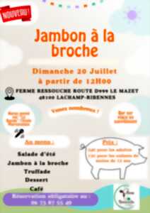 photo JAMBON À LA BROCHE
