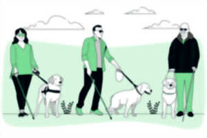 photo Sensibilisation à la déficience visuelle et aux chiens-guides