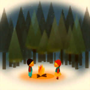 photo Hansel et Gretel sous la lampe