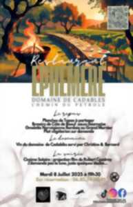 photo RESTAURANT ÉPHÉMÈRE  ET CINÉMA AU DOMAINE DE CADABLÈS