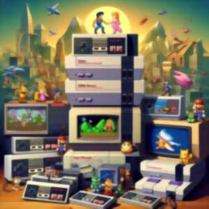 photo Retro Gaming à la Médiathèque