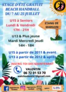 photo Stage d'été gratuit Beach Handball | 7 au 25 juillet