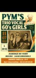 photo Concert PYM'S trio vocal 60's girls