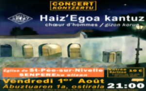 photo Concert avec le choeur d'hommes Haiz'Egoa kantuz
