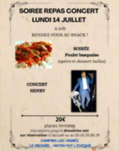 photo Repas concert au camping Les Vignes