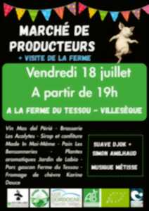 photo Marché de producteurs à la ferme du Tessou