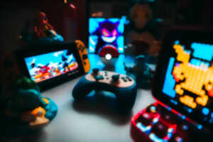 photo Jeux vidéo sur grand écran