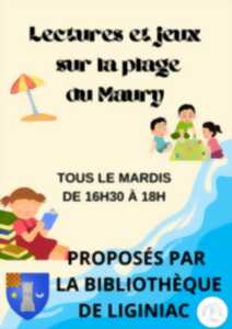 photo Lectures et jeux sur la plage du Maury