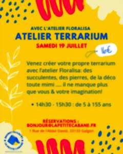 photo Atelier terrarium à la Petite Cabane