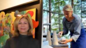 photo Exposition de Alegra, peintre et de Kirsi Soininen, sculptrice
