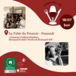 photo Les Vignerons passent à table à La Table du Pressoir avec le Domaine Frédéric Mabileau