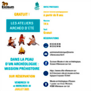 photo Dans la peau d'un archéologue : Mission Préhistoire