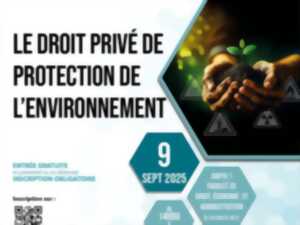 photo Conférence - sém. juridique droit privé de protection de l'environnement