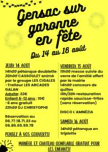 photo GENSAC SUR GARONNE EN FÊTE