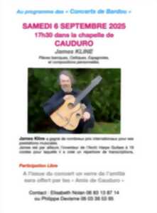 photo CONCERTS DE BARDOU : JAMES KLINE