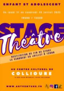 photo STAGE THÉÂTRE ENFANTS/ADOLESCENTS