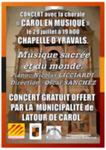 photo CONCERT AVEC LA CHORALE 