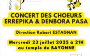 photo Concert des choeurs Errepika et Denbora Pasa