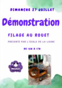photo Démonstration de filage au rouet