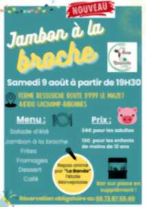 photo JAMBON À LA BROCHE