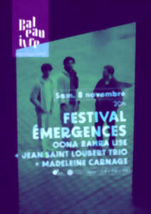 photo FESTIVAL ÉMERGENCES Soirée TRéma : Oohna Zahra Lise + Madeleine Carnage + Jean Saint Loubert Trio