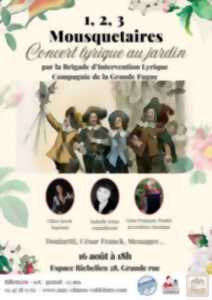 photo 1,2,3 Mousquetaires - Concert lyrique au jardin