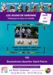 photo Jeudi de Garonne - Pétanque et jeux en famille