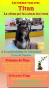 photo Titan le chien qui fait aimer les livres