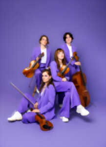 photo Quatuor KAIJA +
Climène ZARKAN (voix) et
Hugo Van RECHEM (voix – guitare)