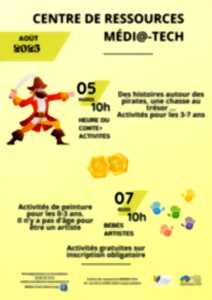 photo Heure du conte et activités sur le thème des pirates à la Médi@-Tech