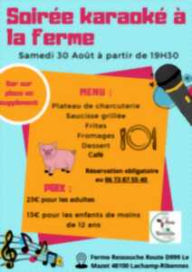 photo SOIRÉE KARAOKÉ À LA FERME