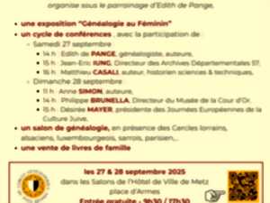 photo Conférence - Exposition - Généalogie au féminin