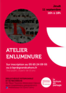 photo Atelier enluminure