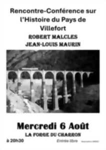photo RENCONTRE - CONFÉRENCE SUR L'HISTOIRE DU PAYS DE VILLEFORT