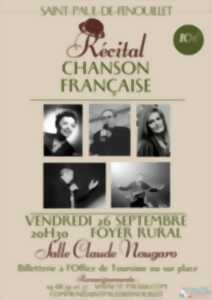 photo RECITAL CHANSON FRANCAISE