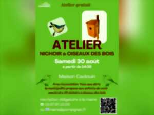photo Atelier nichoir à oiseaux des bois